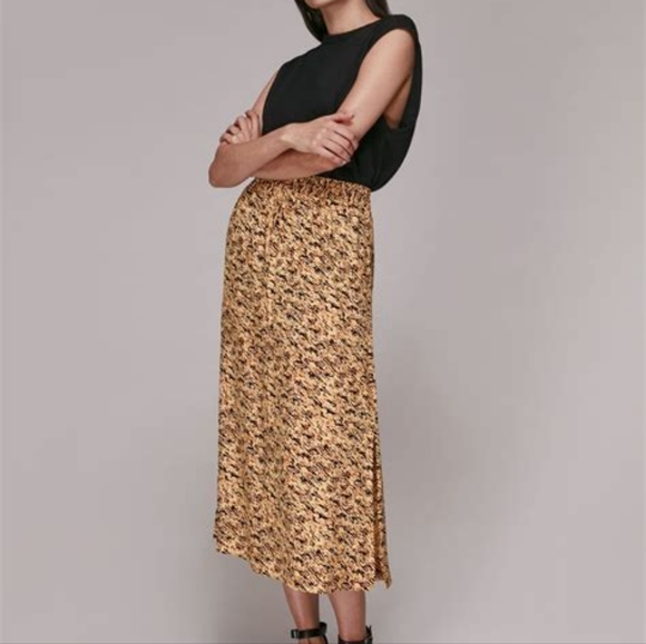 Whistles Dresses & Skirts - 🌶REDUCED🌶WHISTLES BARK PRINT TIE WAIST Midi Skirt sz UK 12=US 8
